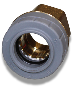 Transition piece 3/4"fm x 22mm Brs/PB straight